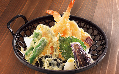 海老天ぷら盛り合わせ